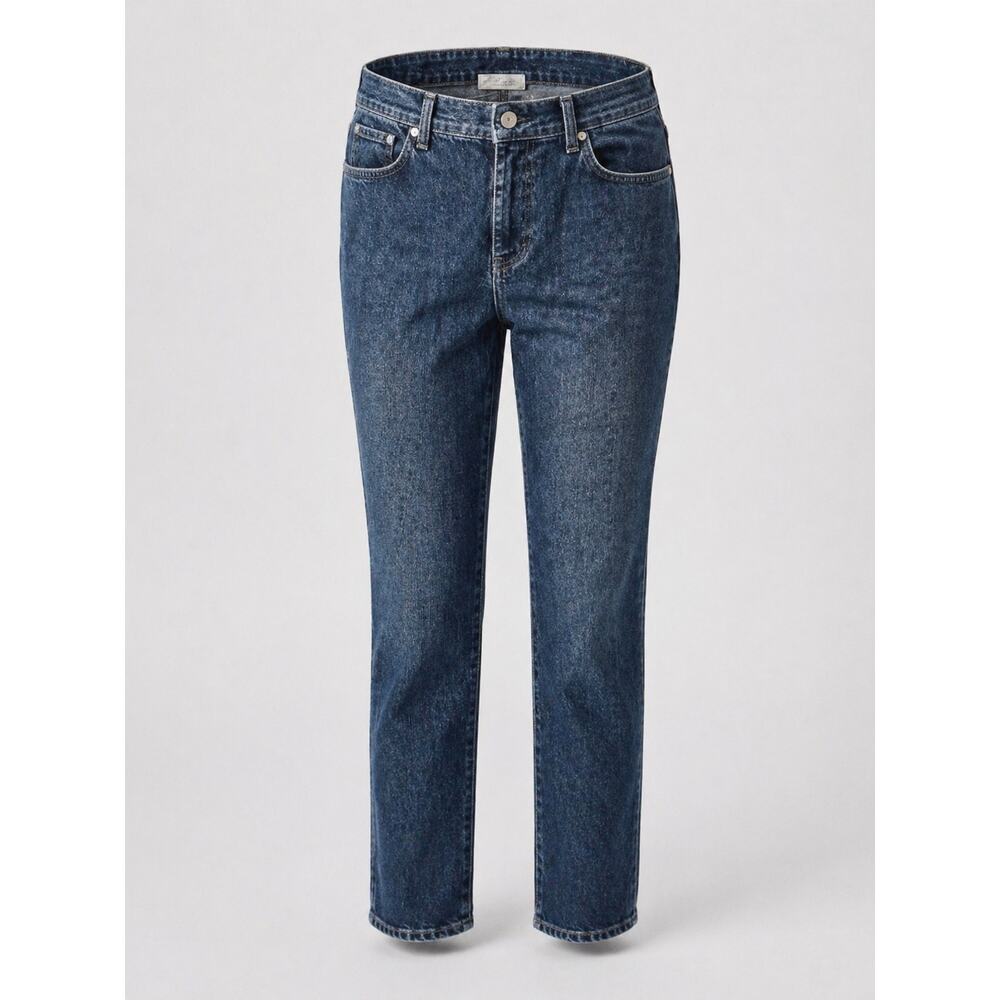 St. John Bay Straight Leg Pants Women Cotton Blend Casual Classic Blue 14P - Picture 13 of 13